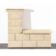 Plotový prvok Modern Natur polovicna beige 20x20x20